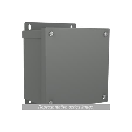 Hammond Screws Electrical Enclosures, 6 in H, 4 in D, 6 in W, 3R, Steel C3R664ESCNK